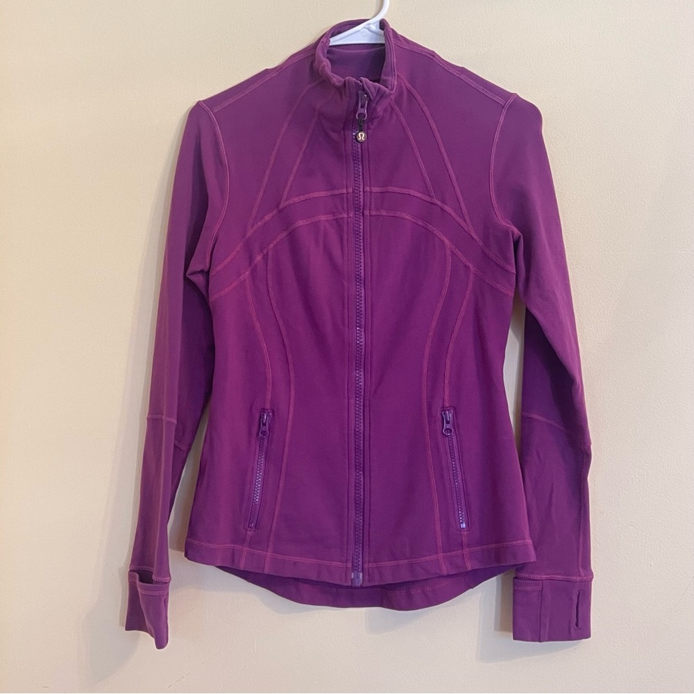 Lululemon purple define jacket size 8